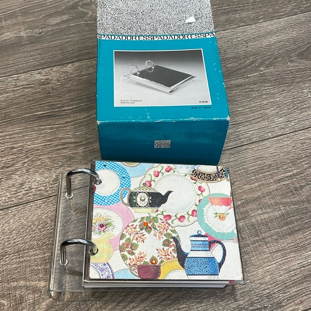Address telephone Holder acrylic pad